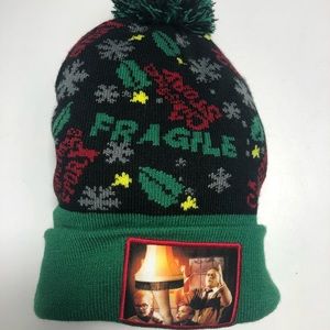A CHRISTMAS STORY Ugly Christmas Beanie ‘FRAGILE’ Movie Memorabilia Unisex